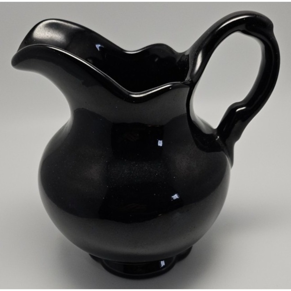 Vintage Frankoma‎ Black Largel Creamer F30A Excellent Condition